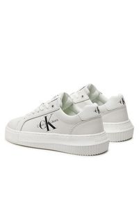 Calvin Klein Jeans Sneakersy Chunky Cupsole Laceup Mon Lth Wn YW0YW00823 Biały. Kolor: biały. Materiał: skóra #4