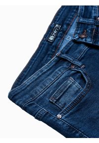 Ombre Clothing - Spodnie męskie jeansowe P942 - niebieskie - XXL. Kolor: niebieski. Materiał: jeans. Styl: klasyczny #6