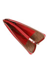 Wittchen - Damski portfel ze skóry duży z uchwytem czerwony. Kolor: czerwony. Materiał: skóra