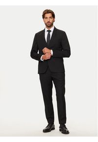 Selected Homme Marynarka 16092418 Czarny Slim Fit. Kolor: czarny. Materiał: syntetyk