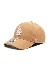 47 Brand Czapka z daszkiem Los Angeles Dodgers B-MVPSP12WBP-QL Brązowy. Kolor: brązowy. Materiał: materiał