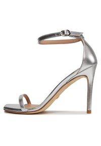 Stuart Weitzman Sandały Nudistcurve 100 Sanda SA178 Srebrny. Kolor: srebrny. Materiał: skóra #6
