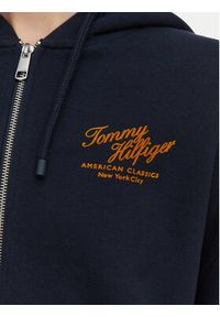 TOMMY HILFIGER - Tommy Hilfiger Bluza Terry WW0WW47845 Granatowy Relaxed Fit. Kolor: niebieski. Materiał: bawełna #4