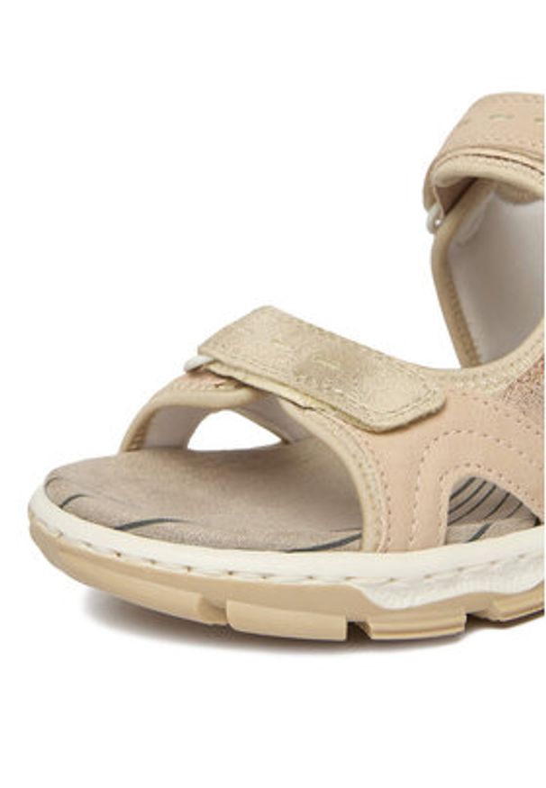 Rieker Sandały CEO-68866-31 Różowy. Kolor: różowy. Materiał: skóra