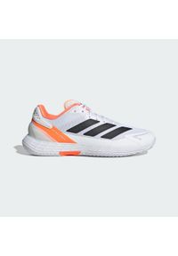 Adidas - Buty Defiant Speed 2 Tennis. Kolor: biały, czarny, wielokolorowy, pomarańczowy. Materiał: materiał. Sport: tenis #1