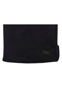 EM Men's Accessories - Miękkie i Delikatne Rękawiczki Męskie - Bawełniane - Czarne. Kolor: czarny. Materiał: poliester, bawełna. Wzór: aplikacja. Sezon: zima, jesień #2