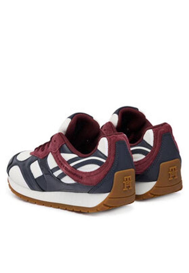 TOMMY HILFIGER - Tommy Hilfiger Sneakersy Th Modern Runner Mix Mat FW0FW09098 Kolorowy. Materiał: skóra. Wzór: kolorowy