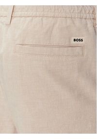 BOSS - Boss Szorty materiałowe Kane 50512555 Beżowy Regular Fit. Kolor: beżowy. Materiał: bawełna