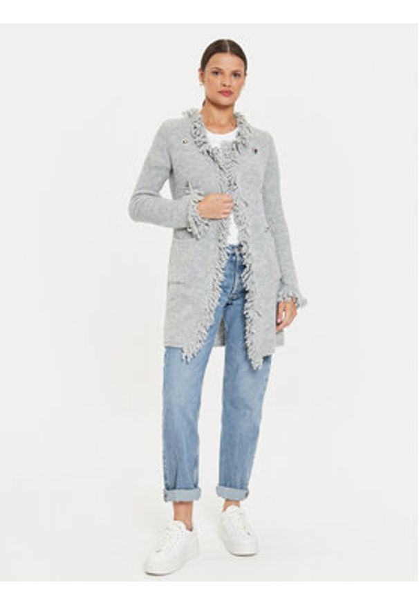 Marella Kardigan Regina 2423906024 Szary Regular Fit. Kolor: szary. Materiał: syntetyk