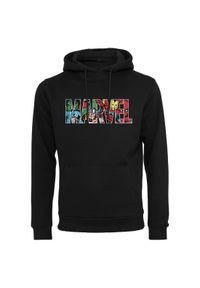 Hoodie Urban Classics marvel logo character. Typ kołnierza: kaptur. Kolor: czarny. Wzór: motyw z bajki #1
