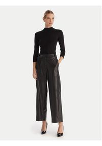 ACCESS FASHION Golf 54-8072 Czarny Regular Fit. Typ kołnierza: golf. Kolor: czarny. Materiał: wiskoza #4