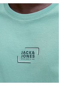 Jack & Jones T-Shirt Corp Graphic 12268415 Turkusowy Regular Fit. Kolor: turkusowy. Materiał: bawełna #6