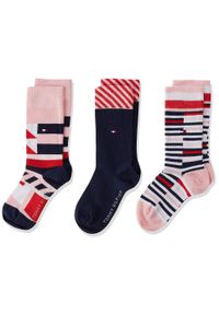 ZEAGLE - Coffret Prezentowy Tommy Hilfiger dla Dzieci - Skarpetki Rozmiar 27-30}}}]},. Kolor: wielokolorowy. Materiał: elastan, poliamid, bawełna
