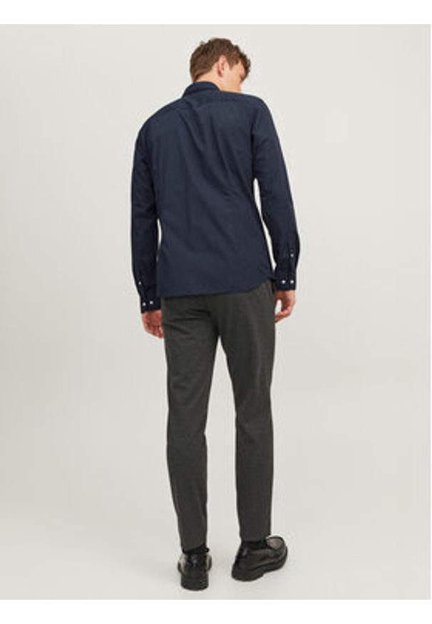 Jack & Jones Koszula 12187222 Granatowy Slim Fit. Kolor: niebieski. Materiał: bawełna