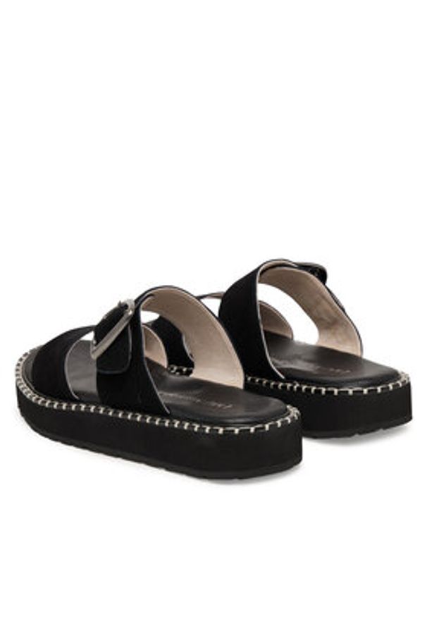 EMU Australia Klapki Scarlet W13267 Czarny. Kolor: czarny. Materiał: skóra