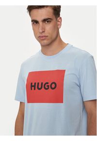 Hugo T-Shirt Dulive222 50467952 Niebieski Regular Fit. Kolor: niebieski. Materiał: bawełna