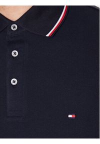 TOMMY HILFIGER - Tommy Hilfiger Polo 1985 Rwb Tipped MW0MW30750 Granatowy Slim Fit. Typ kołnierza: polo. Kolor: niebieski. Materiał: bawełna #3