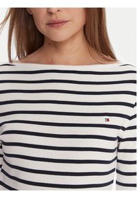 TOMMY HILFIGER - Tommy Hilfiger Bluzka WW0WW40589 Biały Regular Fit. Kolor: biały. Materiał: bawełna #4
