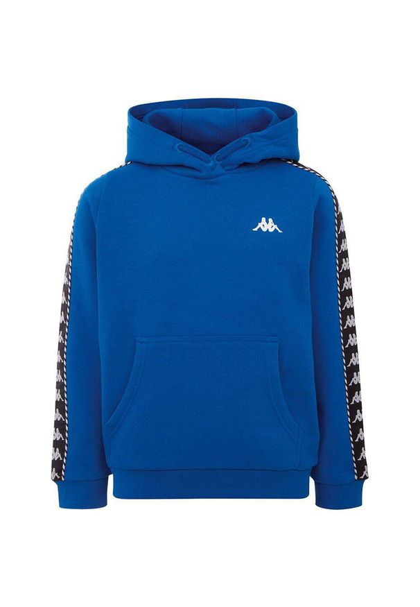 Bluza dla dzieci Kappa Igon niebieska. Okazja: na uczelnię. Kolor: niebieski. Materiał: dresówka. Styl: sportowy