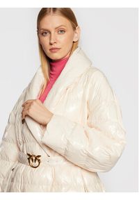Pinko - PINKO Płaszcz zimowy Izar 1G18CX A00N Różowy Regular Fit. Kolor: różowy. Materiał: syntetyk. Sezon: zima #5