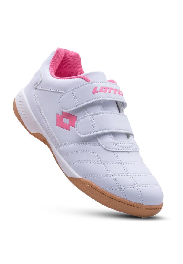Buty halowe dla dzieci LOTTO PACER K. Kolor: biały, wielokolorowy, różowy, brązowy