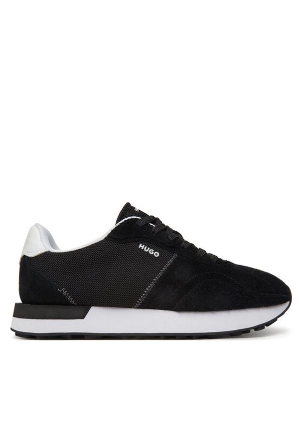 Hugo - HUGO Sneakersy Kiria Runn hsdme 50541592 Czarny. Kolor: czarny. Materiał: skóra, zamsz