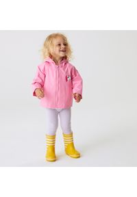 Regatta - Kurtka turystyczna dziecięca Animal przeciwdeszczowa. Kolor: różowy. Materiał: poliester #1