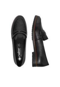 Rieker Loafersy 45300-02 Czarny. Kolor: czarny. Materiał: skóra #6
