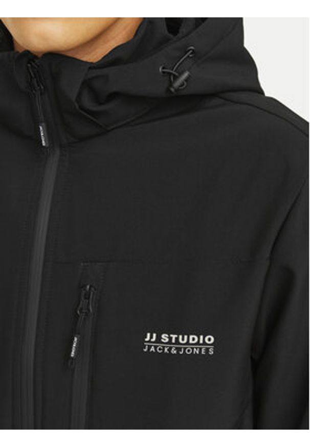 Jack & Jones - Jack&Jones Kurtka przejściowa Talor 12259615 Czarny Regular Fit. Kolor: czarny. Materiał: syntetyk
