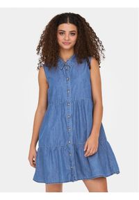only - ONLY Sukienka jeansowa Bea 15344263 Niebieski Regular Fit. Kolor: niebieski. Materiał: bawełna #1