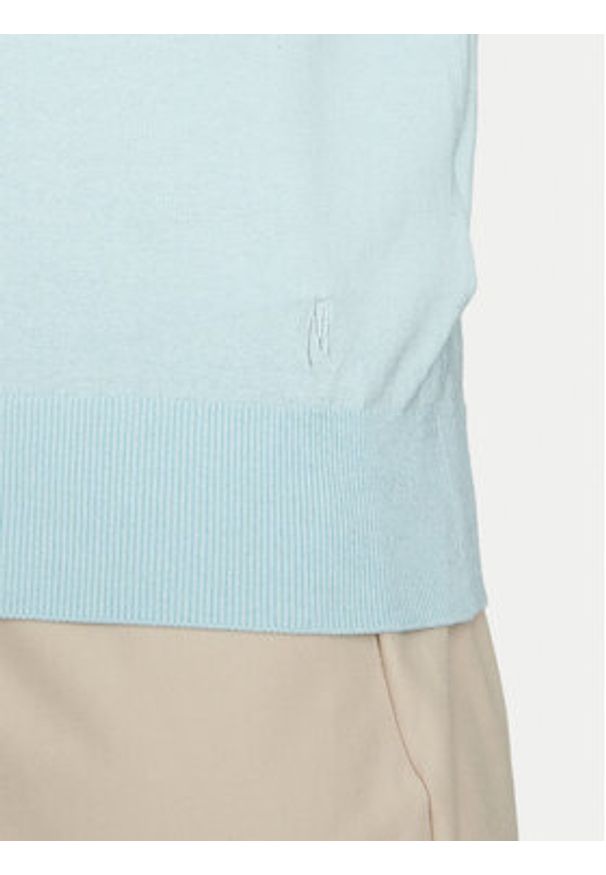 Marciano Guess Sweter 5GHR02 5861Z Niebieski Regular Fit. Kolor: niebieski. Materiał: jedwab