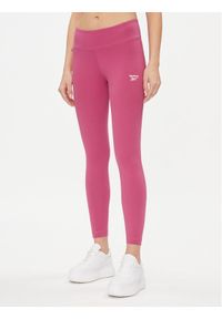 Reebok Legginsy IM4082 Różowy Slim Fit. Kolor: różowy. Materiał: bawełna