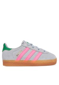 Adidas - adidas Sneakersy Gazelle Comfort Closure Elastic Laces IH6477 Szary. Kolor: szary. Materiał: skóra, zamsz. Model: Adidas Gazelle #1