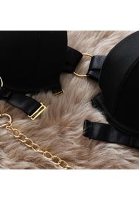 Intica - Zestaw bielizny z odważnymi detalami na romantyczne wieczory Jevgenija. Kolor: czarny. Materiał: materiał, skóra. Długość: długie #4