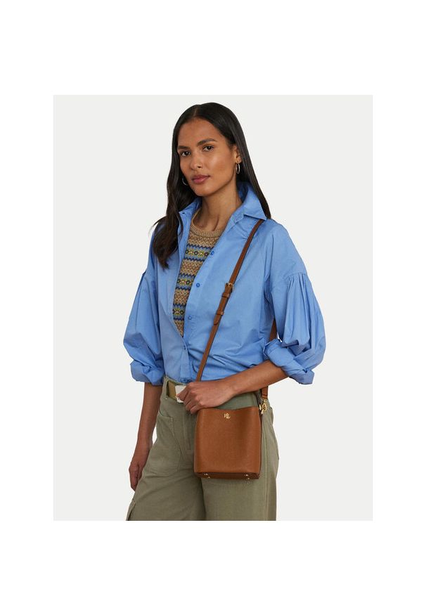 Lauren Ralph Lauren - Torebka LAUREN RALPH LAUREN. Kolor: brązowy