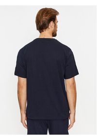 TOMMY HILFIGER - Tommy Hilfiger T-Shirt Logo UM0UM03005 Granatowy Regular Fit. Kolor: niebieski. Materiał: bawełna #4
