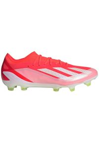 Adidas - Buty piłkarskie adidas X Crazyfast Elite Fg M IG0593 czerwone. Kolor: czerwony. Materiał: materiał. Szerokość cholewki: normalna. Sport: piłka nożna #1