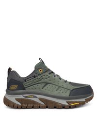skechers - Skechers Trekkingi Arch Fit Road Walker 237688 GRN Khaki. Kolor: brązowy. Materiał: zamsz, skóra. Sport: turystyka piesza
