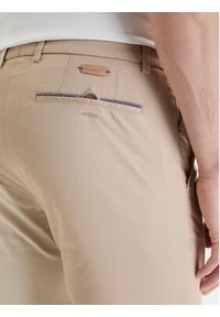Bugatti Chinosy 4890-76301C Beżowy Slim Fit. Kolor: beżowy. Materiał: bawełna #5