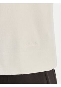 Calvin Klein T-Shirt LV147E303G Écru Regular Fit. Materiał: wiskoza #2