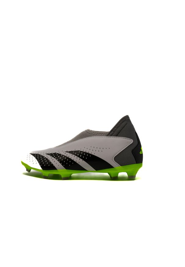 Adidas - Buty piłkarskie dla dzieci adidas Predator Accuracy.3 Laceless FG. Kolor: biały, wielokolorowy, szary. Sport: piłka nożna