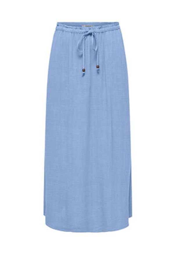 only - ONLY Spódnica midi Solvi 15338678 Błękitny Regular Fit. Kolor: niebieski. Materiał: wiskoza