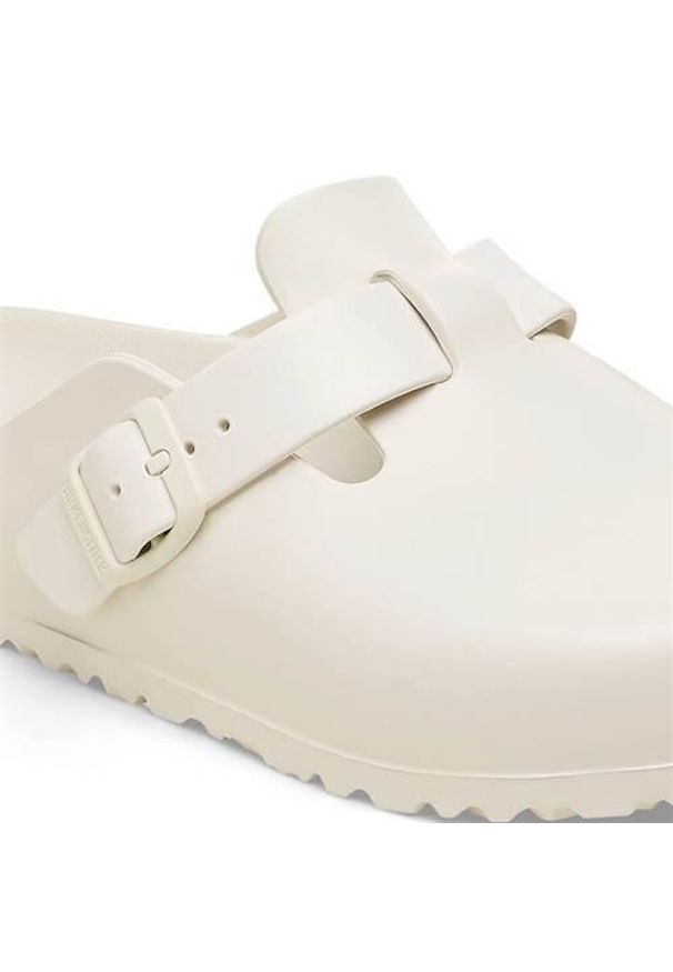Klapki damskie Birkenstock Boston Eva Eggshell. Kolor: biały. Materiał: materiał, syntetyk
