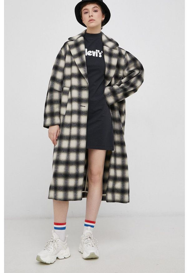 Levi's® - Levi's Płaszcz z domieszką wełny przejściowy. Okazja: na spotkanie biznesowe, na co dzień. Materiał: wełna. Styl: biznesowy, casual, klasyczny
