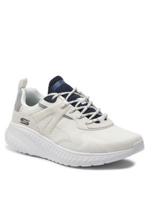 skechers - Skechers Sneakersy Bobs Squad Chaos-Elevated Drift 118034/WMLT Biały. Kolor: biały. Materiał: materiał