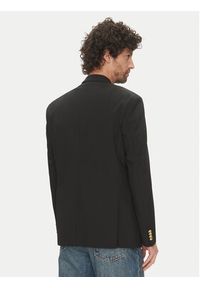 Karl Lagerfeld - KARL LAGERFELD Marynarka 155102 552037 Czarny Slim Fit. Typ kołnierza: dekolt w karo. Kolor: czarny #4
