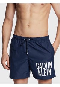 Calvin Klein Swimwear Szorty kąpielowe KM0KM00794 Granatowy Regular Fit. Kolor: niebieski. Materiał: syntetyk #1