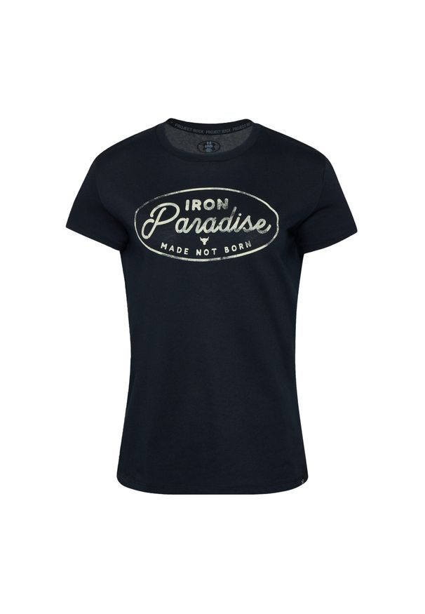 Koszulka treningowa damska Under Armour Project Rock HW. Kolor: czarny. Sport: fitness