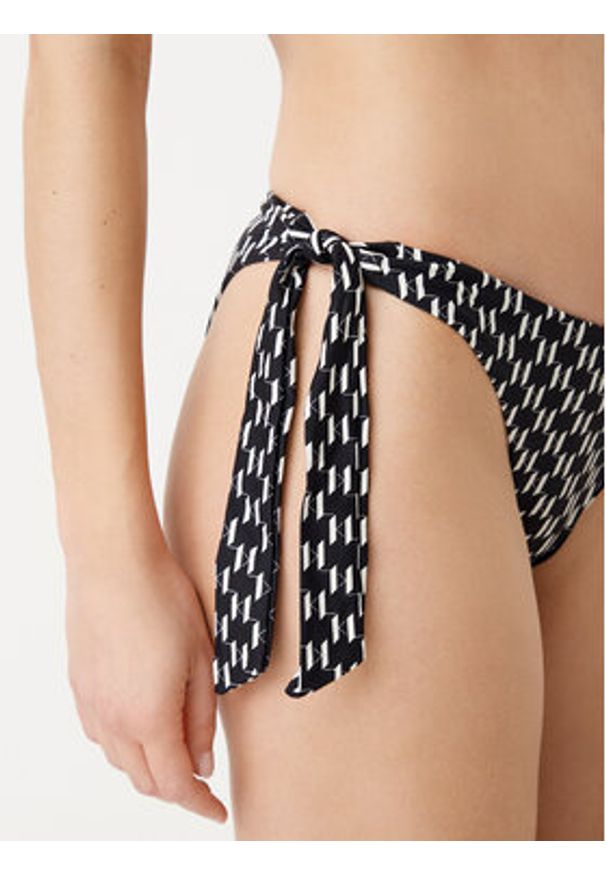 Karl Lagerfeld - KARL LAGERFELD Dół od bikini A1W46042 Czarny. Kolor: czarny. Materiał: syntetyk