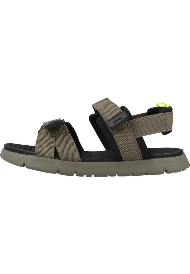 Camper - Sandały CAMPER ORUGA SANDAL Zielony. Kolor: zielony. Materiał: tkanina. Sezon: lato